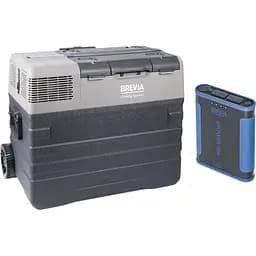 Автомобільний холодильник Brevia 52 л (22780) + портативна зарядна станція Brevia ePower 48Ah (fp_21)