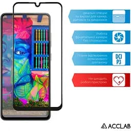 Скло захисне ACCLAB Full Glue Samsung A25 5G Black (1283126573965) - мініатюра 5