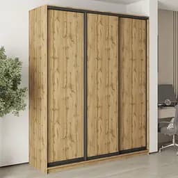 Шкаф-купе трехдверный MebelStar Стандарт BG 3ДСП 200x60x240 см Дуб тахо (MBS-8648)