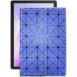 Чехол StatusCASE из экокожи для планшета Cubot Tab 10 Синий ромб