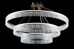 Люстра світлодіодна Splendid Ray L118/800+600+400/3 LED, 200W, золота, регульована, сучасний стиль - мініатюра 2
