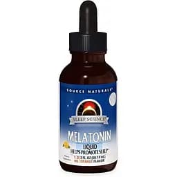 Натуральна добавка Source Naturals Sleep Science Melatonin, 59 мл - Лимон