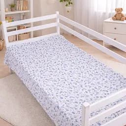 Простирадло MirSon бязь Kids Time Tiny Unicorn blue 220x240 см (2200012578889)