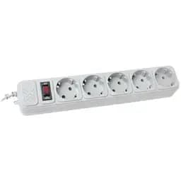 Мережевий фільтр живлення Maxxter (SPM5-G-15G) grey, 4.5 м кабель, 5 розеток (SPM5-G-15G)