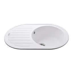 Гранітна мийка Globus Lux Ohara білий 770x500мм-А0007 000022440, Білий - мініатюра 3