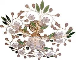 Люстра потолочная Brille хрустальная флористика E14 40W G (BCL-127C/6)