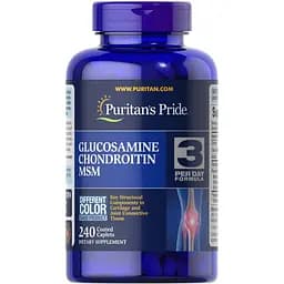 Глюкозамин хондроитин и МСМ Puritan's Pride Double Strength Glucosamine Chondroitin MSM 240 каплет