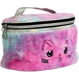 Косметичка Lukky Киця з принтом плюшева 20 x 13 x 12 см (T21408)