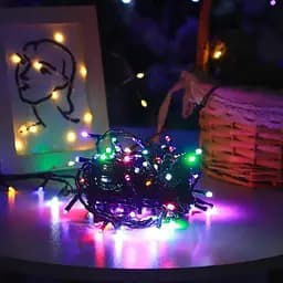 Гірлянда світлодіодна від мережі із чорним проводом Y25-02 19601 3.5 м 100 LED мультиколор - мініатюра 3