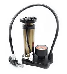 Насос велосипедний Honor FP1845D з манометром золотий/хром (G0000469)