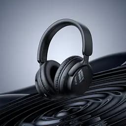 Накладні навушники Hoco W53 Tone, BT headphones, BT5.4, 400mAh, 46h, Type-C, AUX, black - мініатюра 4