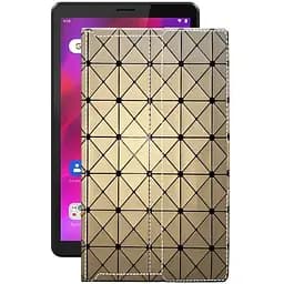 Чехол StatusCASE из экокожи для планшета Lenovo Tab M7 (3rd Gen) Золотой ромб