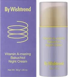 Нічний крем для обличчя з ретинолом і бакучіолом By Wishtrend Vitamin A-mazing Bakuchiol Night Cream 10 мл - мініатюра 2