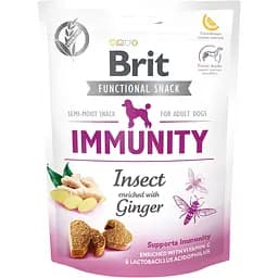 Беззернові ласощі для собак Brit Care Immunity комахи з імбиром 150 г