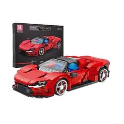 Конструктор детский Спортивный автомобиль Sports Car Red Building Blocks 1168 шт
