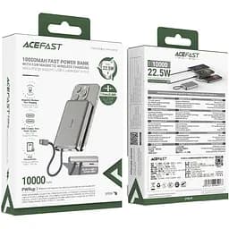УМБ Acefast Magnetic Wireless 10000mAh 22.5W PD,QC 3.0 USB-C In/Out, QI 15W M18 Black - мініатюра 4