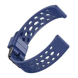 Ремінець для Xiaomi Ticwatch C2 TicWatch E TicWatch S2 Mobvoi TicWatch C2 - синій ширина кріплення 20мм силікон Watchbands double (W39-1WB16575373) - мініатюра 2