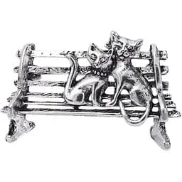 Брошь Коты на лавочке (494693253)