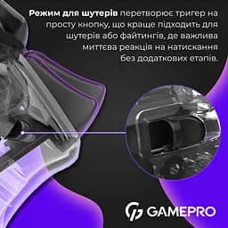 Геймпад GamePro бездротовий прозорий (GPX13T) - мініатюра 4