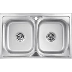 Кухонна мийка Kroner KRP Satin-5080Z (0,8 мм) (CV022822)