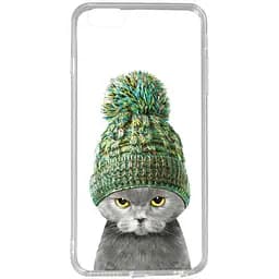 Чехол-накладка Toto Acrylic+TPU Print Case Apple iPhone 6/6s #7 Cat In Hat Transparent