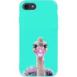 Чохол-накладка Toto Pure TPU 2 mm Print Case Apple iPhone 7/8/SE 2020 #38 Ostrich Gum Mint
