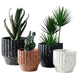 Горшок для цветов Led Nacar 14.5 х 14.5 х 13.5 см без поддона в ассортименте (A040041)