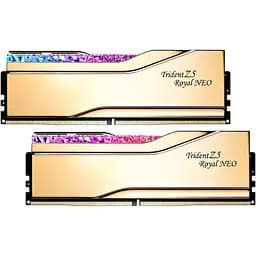 Модуль пам'яті G.Skill DDR5 64GB (2x32) Trident Z5 Royal Neo 6000Mhz AMD EXPO (F5-6000J2636H32GX2-TR5NG)