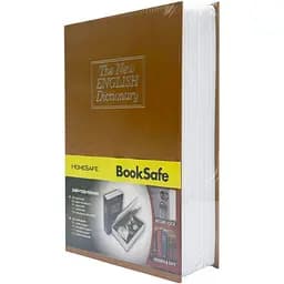 Сейф-книга з ключем для зберігання KBS-802(Brown) середня, 24х15,5х5,5 см