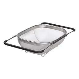Друшляк-сито на раковину для миття продуктів 36*25*10.5 см Zhongjing HP-19-18-L - мініатюра 11
