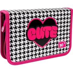 Пенал Yes Cute HP-02 жесткий одинарный без клапана розовый (533560)