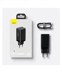 Мережевий зарядний пристрій Baseus GaN3 Pro Fast Charger 2Type-C+USB 65 W CCGP050101 Black - мініатюра 5