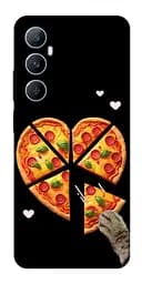 Чехол Demsky Pizza Love Cat для Realme C65 4G