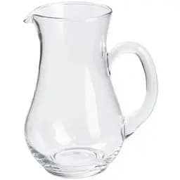 Глечик фігурний TS Kitchen Cali з товстого скла 600 мл прозорий HP574