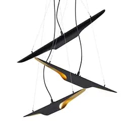 Люстра 3P-full, PikArt арт. 5504 Золотий/чорний