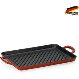 Сковорода-гриль чугунная Kela Calido 35х25 см красная (11939)