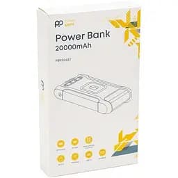 Универсальная мобильная батарея PowerPlant 20000mAh, Wireless, Solar panel (PB930487)