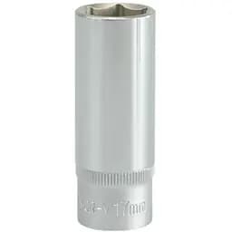 Головка торцева 6-гранна Yato подовжена квадрат 3/8" М= 17 мм L= 63 мм (YT-3831)