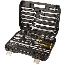 Набор торцевых насадок и бит Sigma 1/4", 1/2" 82 шт CrV mid (6001551)