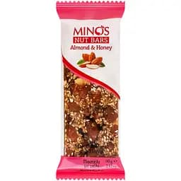 Батончик Minos Мигдаль з медом 60 г