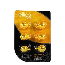 Витамины для волос Ellips Hair Vitamin Smooth & Silky Безупречный шелк с про-кератиновым комплексом 6 штx1 мл