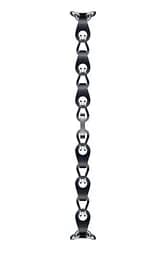 Ремінець для фітнес-браслета Xiaomi Smart Band 8 Chain Strap ланцюжок чорний BHR7298CN - мініатюра 2