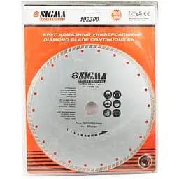 Круг отрезной алмазный Sigma "Турбо" Ø300×3.2×32 мм 5600 об/мин (1922281)