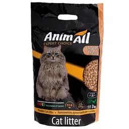 Деревянный наполнитель AnimAll для кошек 3 кг.