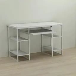 Комп'ютерний стіл Ferrum-decor Тім 75x140x60 білий ДСП Білий 32мм (FRD-101366)