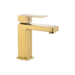 Смеситель для раковины VBI Loreno gold низкий VBI-050200GL Золотой