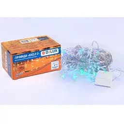 Гирлянда Delux ICICLE С 75LED 2х0.7 м мульти/прозрачный IP20 (90017985)