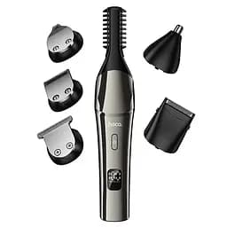 Машинка для стрижки HOCO HP26 600 mAh. IPX6. Multi-function electric clipper grooming set Metal Gray (6942007672771) - мініатюра 3