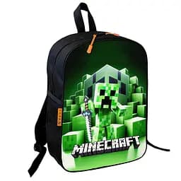 Рюкзак шкільний дитячий 36х27см Майнкрафт Кріпер «Minecraft» з принтом для хлопчика (00615)