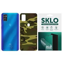 Захисна плівка SKLO Back (тил) Camo для ZTE Blade V7 Коричневий / Army Brown